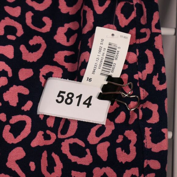 Old Navy Pink & Navy Leopard Straight Leg Jeans - Picture 8 of 8